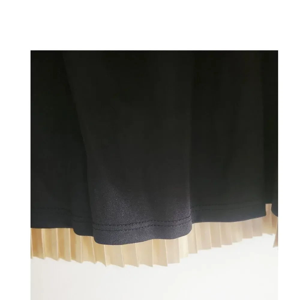 5 New Tahari Sparkle tee and gold skirt